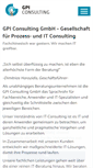 Mobile Screenshot of gpi-consulting.de